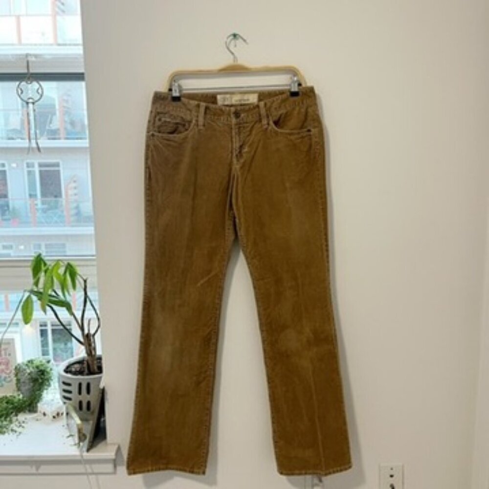 Loft Brown Curvy Boot Corduroy Pants Size 8